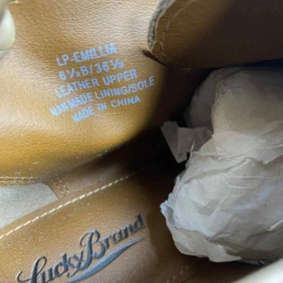 Lucky Brand Womens LP-Emillia Lace up Leather Ankle Boots  Chukka Style Size 6.5 - Picture 6 of 11